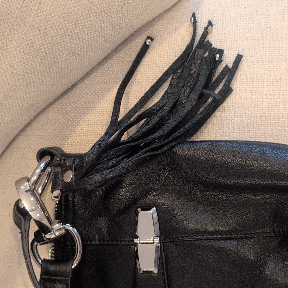 b. makowssky Black Hobo Bag Euc - Picture 12 of 13